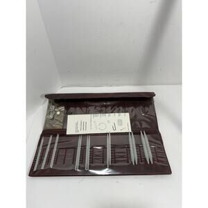 Vintage Susan Bates Circlon Knitting Needle Set - About 20 Pieces w/ Pouch